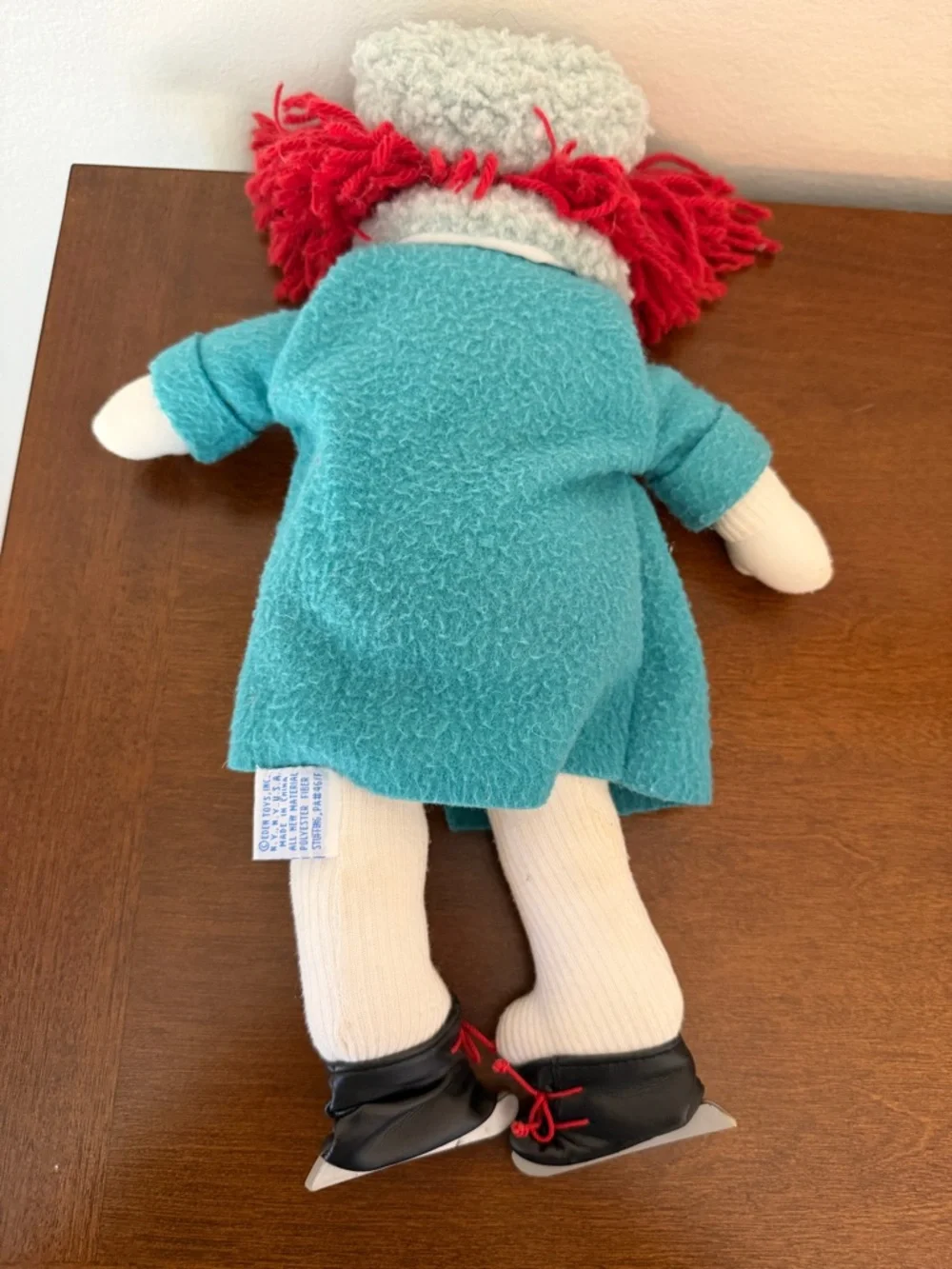 Vintage 1990 Eden Madeline Ice Skater Doll Plush Toy